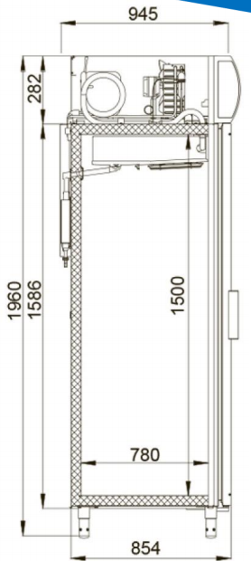 PSC 700 kylmäkaappi