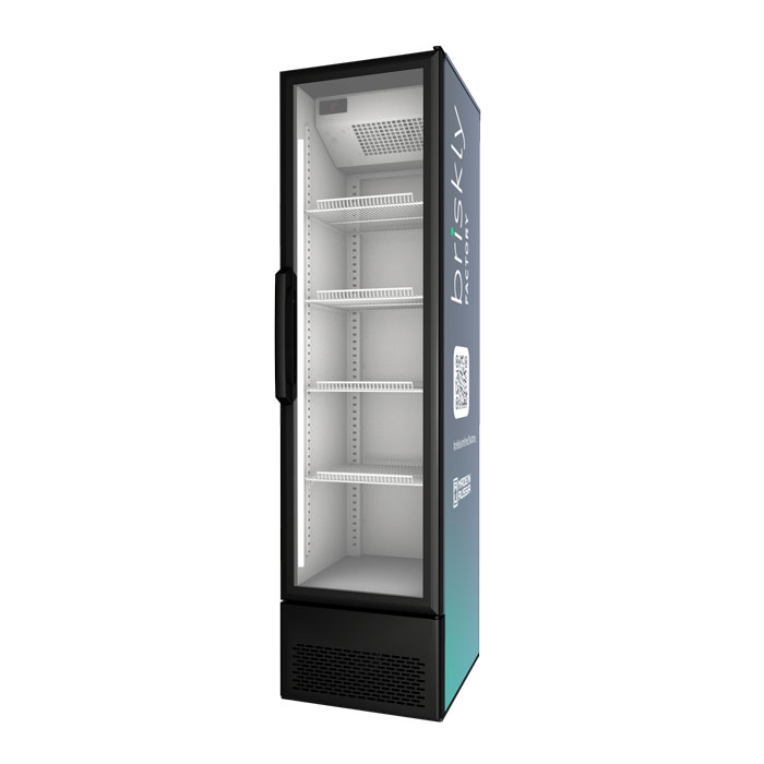 Briskly 2 Bar upright refrigerator